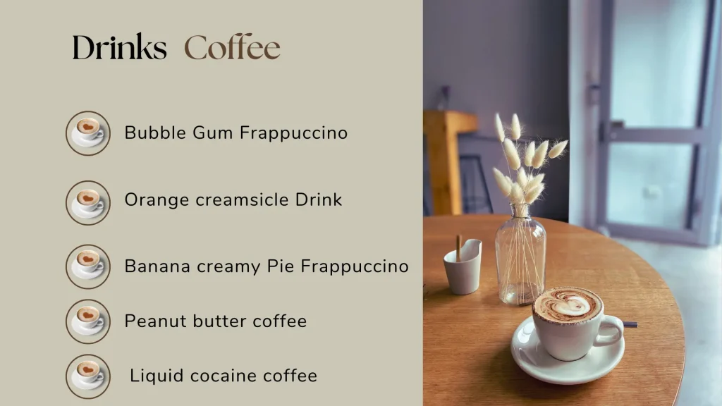 Starbucks Secret Menu UK Updatd 45 60 Secret Menu of Starbucks