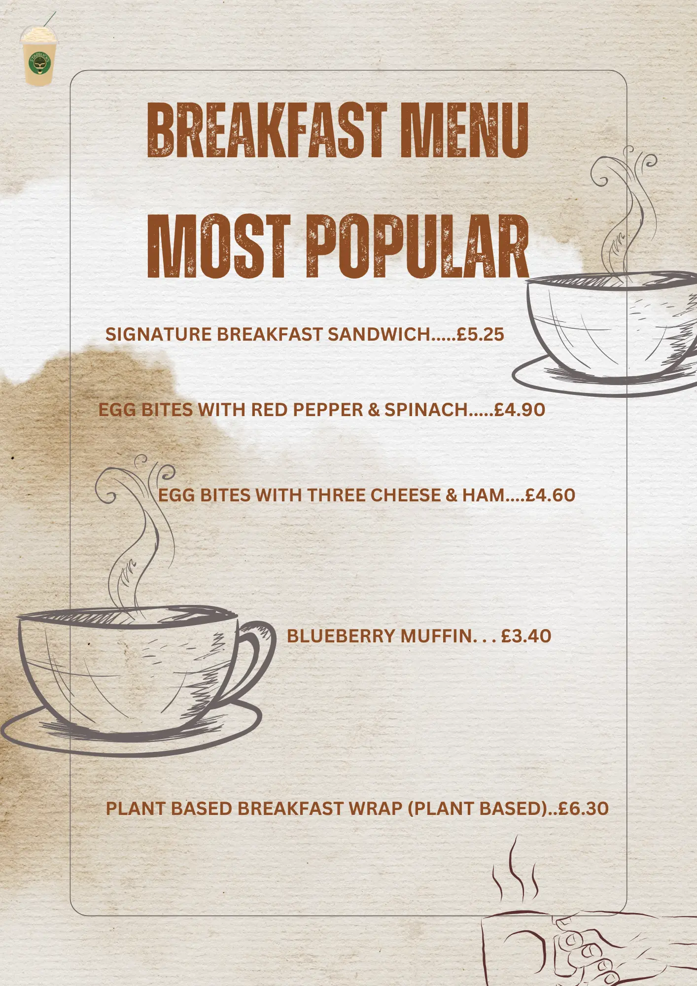 Starbucks Breakfast Menu Prices UK Updated 2026 10 starbucks breakfast uk