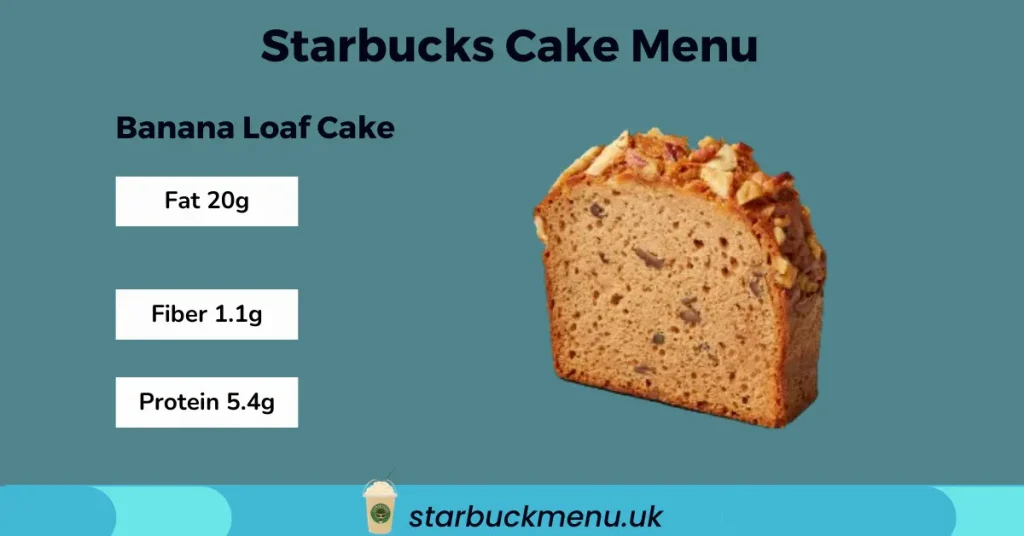 Starbucks Cakes Menu (Bakery Items) UK, 2026 8 Starbucks cakes menu