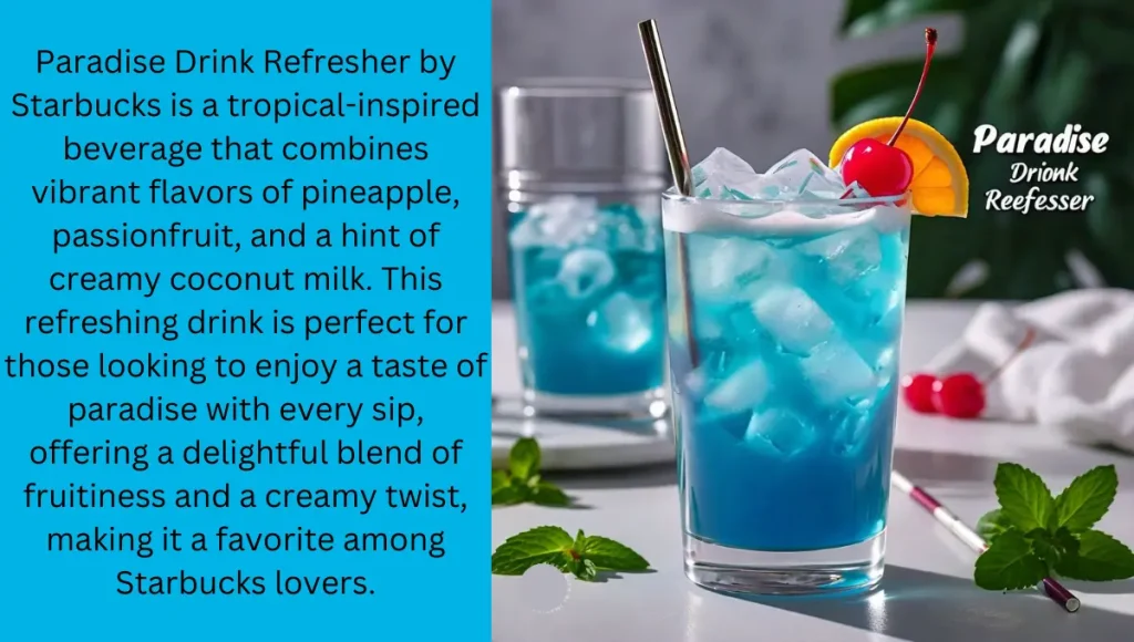 Starbucks Refreshers Menu with Prices UK 2026 9 Paradise Drink Refresher , uk