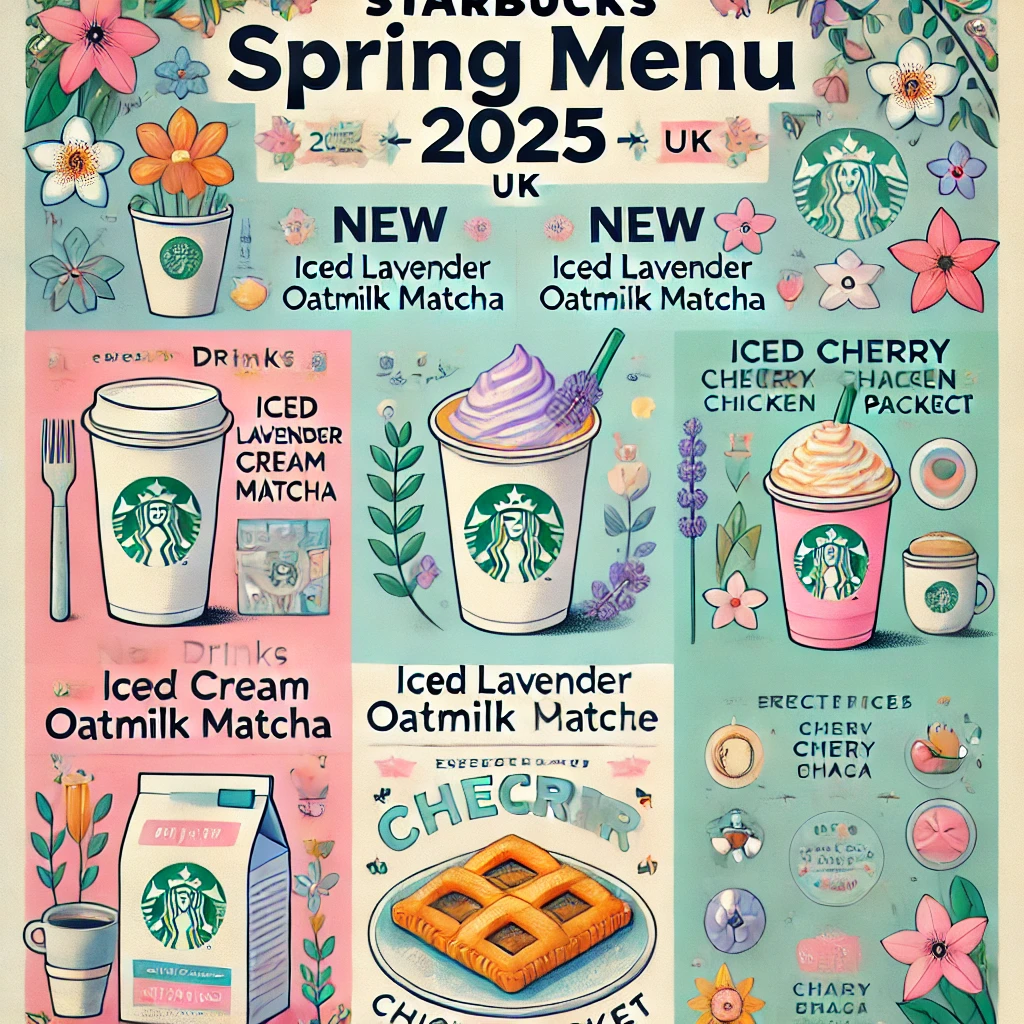 Starbucks Spring Menu New 2026 UK 4 spring menu UK