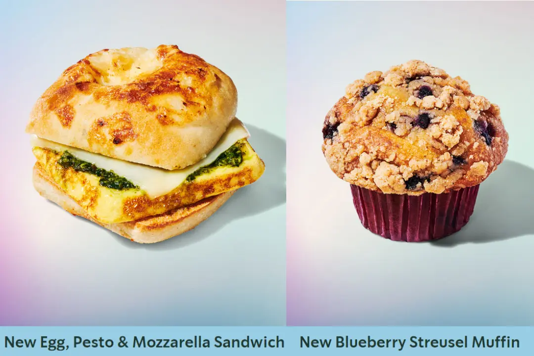 Starbucks Food Menu and Prices UK 2026 1 New Egg, Pesto & Mozzarella Sandwich