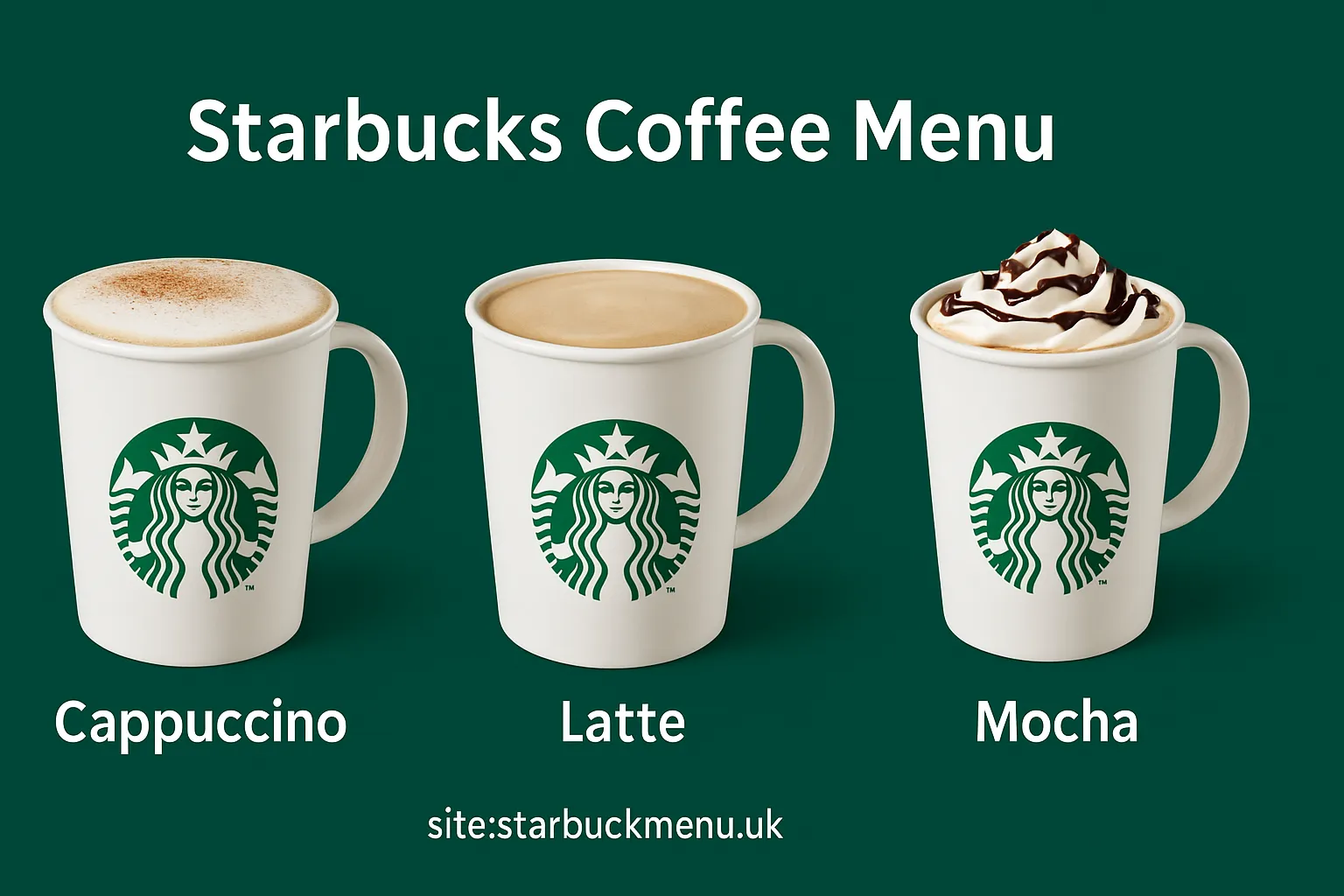 Starbucks Coffee Menu UK with Latest Prices & Calories 2026 14 Starbucks coffee Espresso drinks