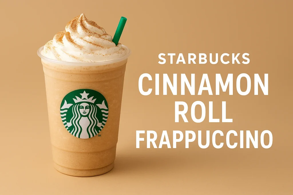 Starbucks Secret Menu UK Updatd 36 Cinnamon roll Frappuccino