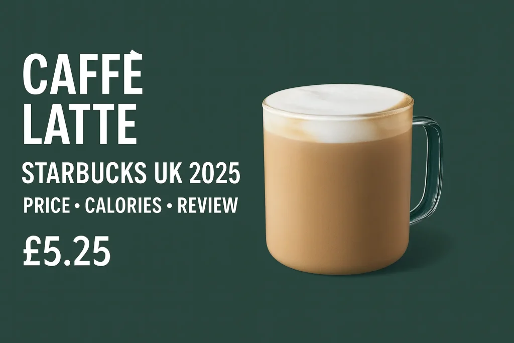 Starbucks Caffe latte price UK 1 Starbucks Caffe Latte
