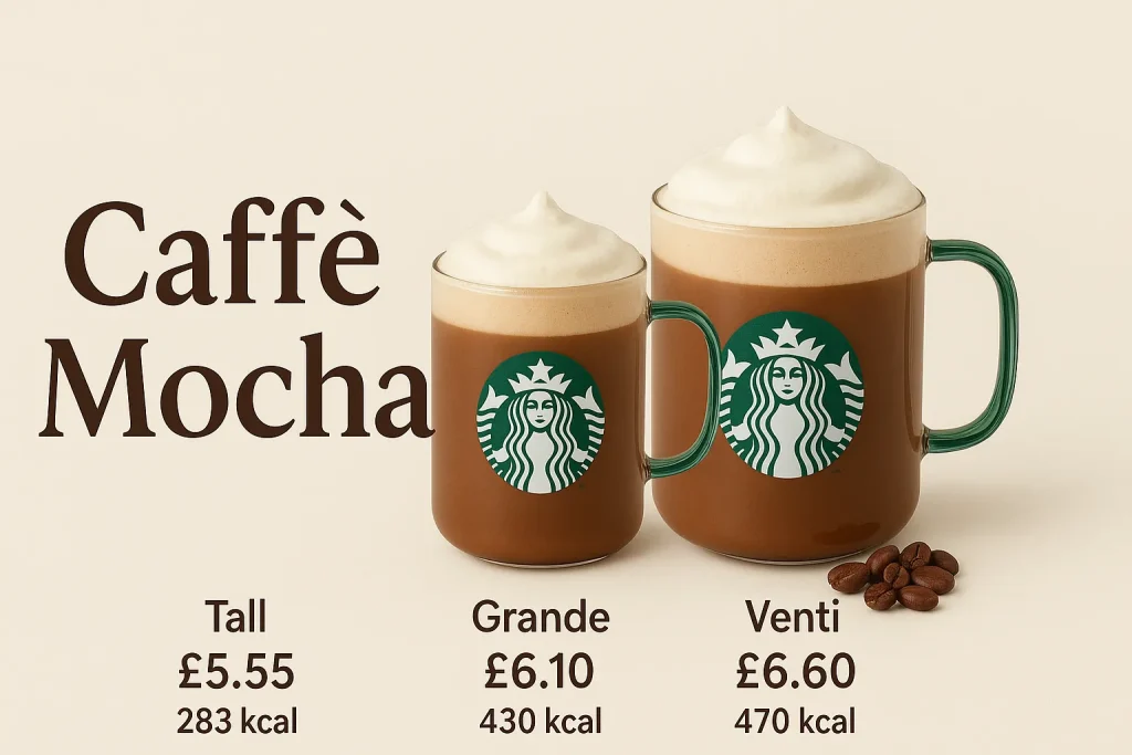 Starbucks Caffè Mocha UK – Price & Calories 2 Starbucks Caffè Mocha price