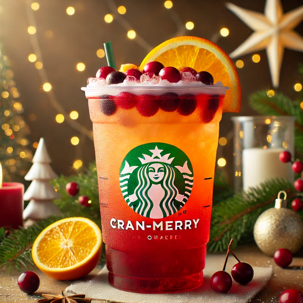 Starbucks Christmas Menu UK 2026: Special Drinks for Christmas 7 Cran-Merry Orange Refresher