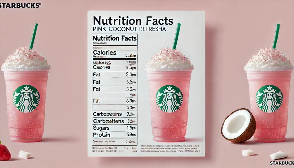 Starbucks Pink Coconut Refresha Drink: Ingredients, Calories, Price 3 Pink Coconut Starbucks Drink Calories and Nutritional Information