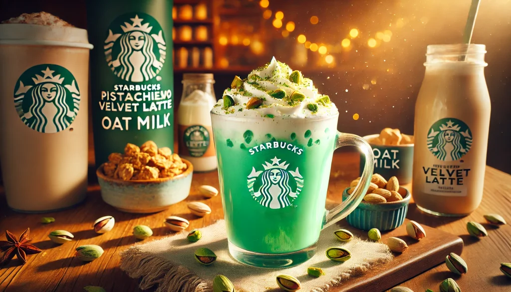 Have You Tried Starbucks’ New Pistachio Velvet Latte? 1 starbucks Pistachio Velvet Latte