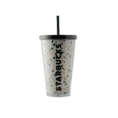 Starbucks Cups & Merchandise – A Coffee Lover’s Favorite 2 Cold Cup Plastic Terrazzo Black 16oz