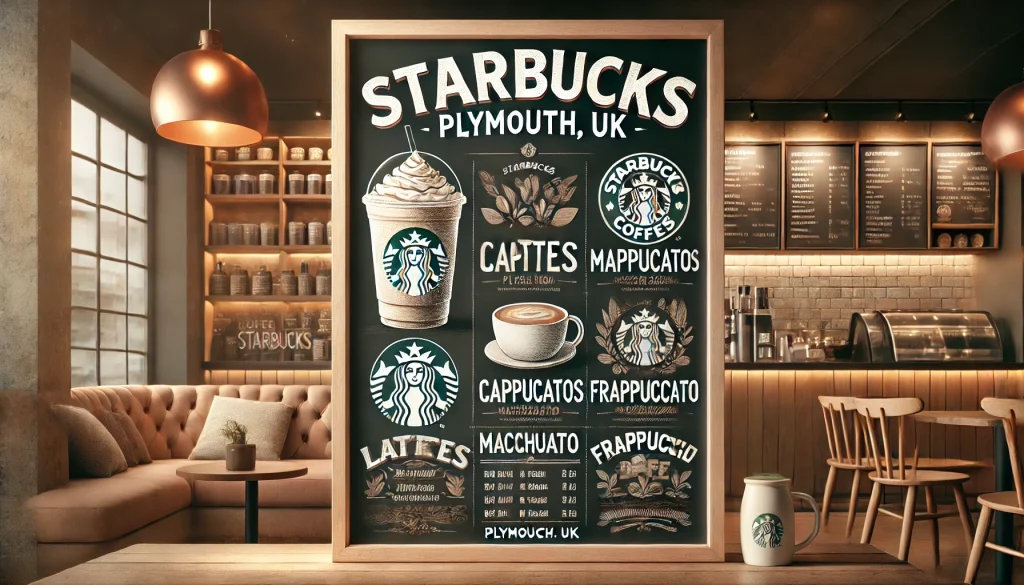 Starbucks Menu in Plymouth, UK 2026 1 Starbucks Menu Plymouth