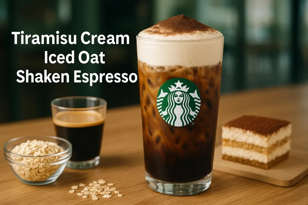 Starbucks Tiramisu Cream Iced Oat Shaken Espresso Price & Calories 3 Starbucks Tiramisu Cream Iced Oat Shaken Espresso Price