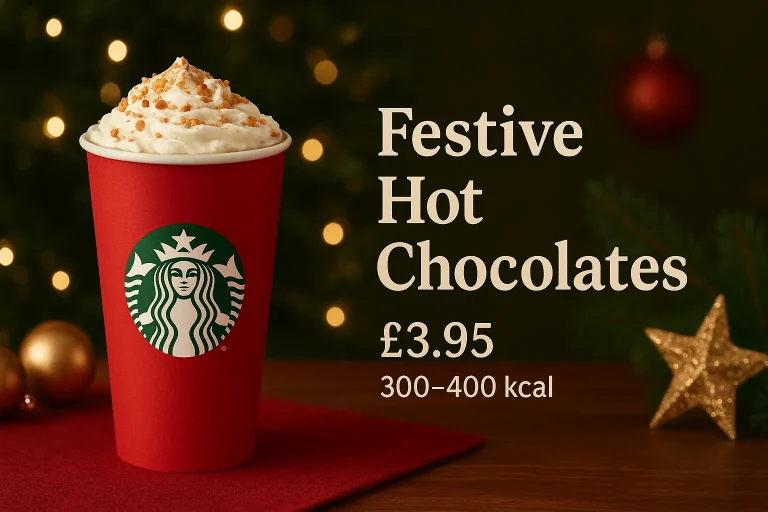 New Starbucks Christmas Menu 2026 – UK Drinks & Food 7 Festive Hot Chocolates