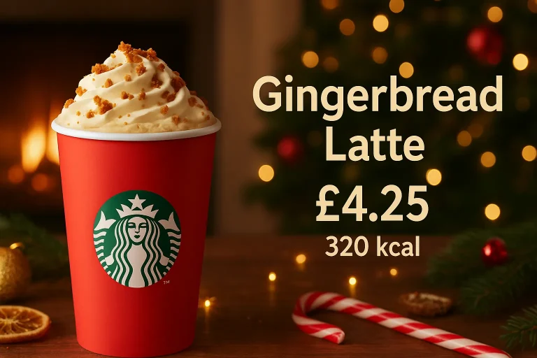 New Starbucks Christmas Menu 2026 – UK Drinks & Food 2 Gingerbread Latte