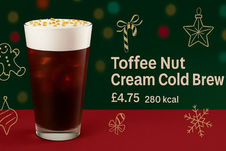 New Starbucks Christmas Menu 2026 – UK Drinks & Food 6 Toffee Nut Cream Cold Brew
