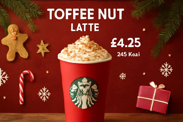 New Starbucks Christmas Menu 2026 – UK Drinks & Food 5 Toffee Nut Latte