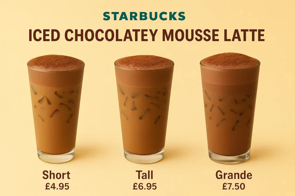 Iced Chocolatey Mousse Latte Prices