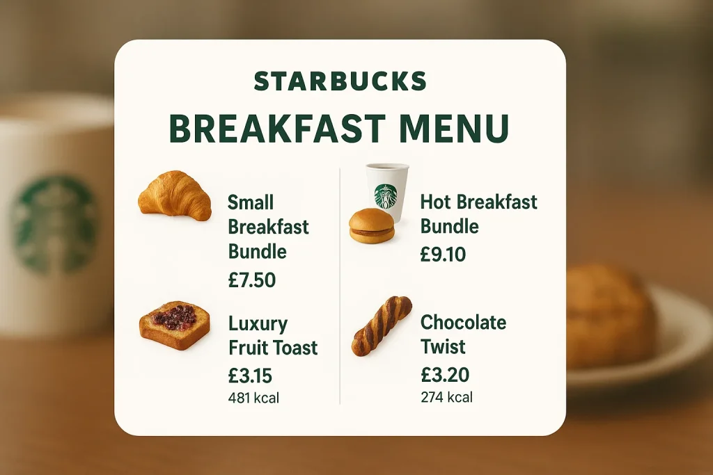 Starbucks Menu Prices UK 2026 2 Starbucks Breakfast Menu Price