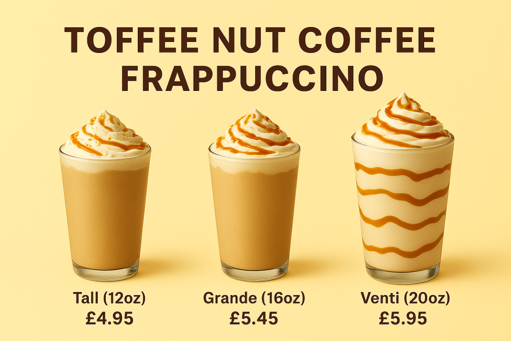 Toffee Nut Coffee Frappuccino Starbucks UK – Price & Calories 2 Starbucks Toffee Nut Coffee Frappuccino Price