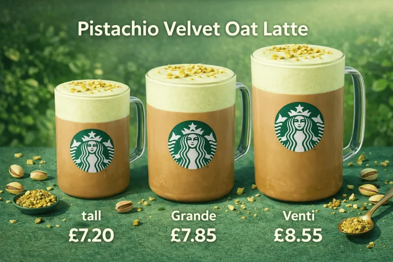 Starbucks Pistachio Velvet Oat Latte Price