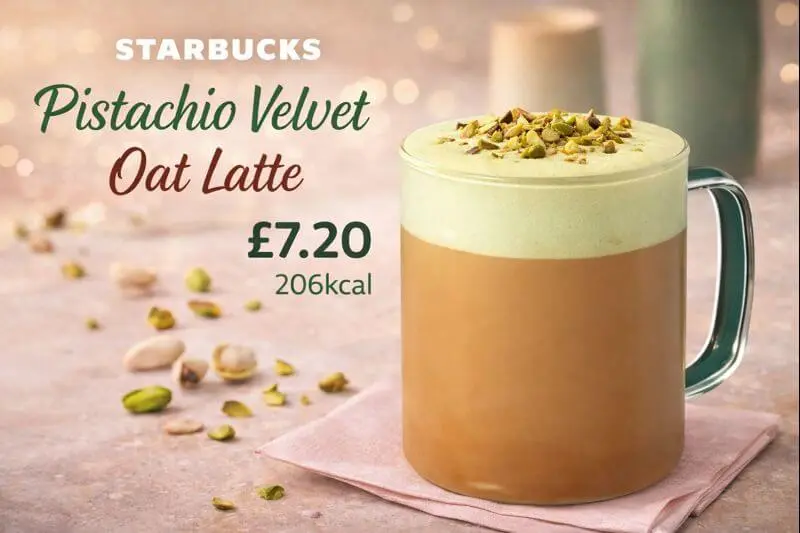 Pistachio Velvet Oat Latte Starbucks – Price & Calories 2 Starbucks Pistachio Velvet Oat Latte