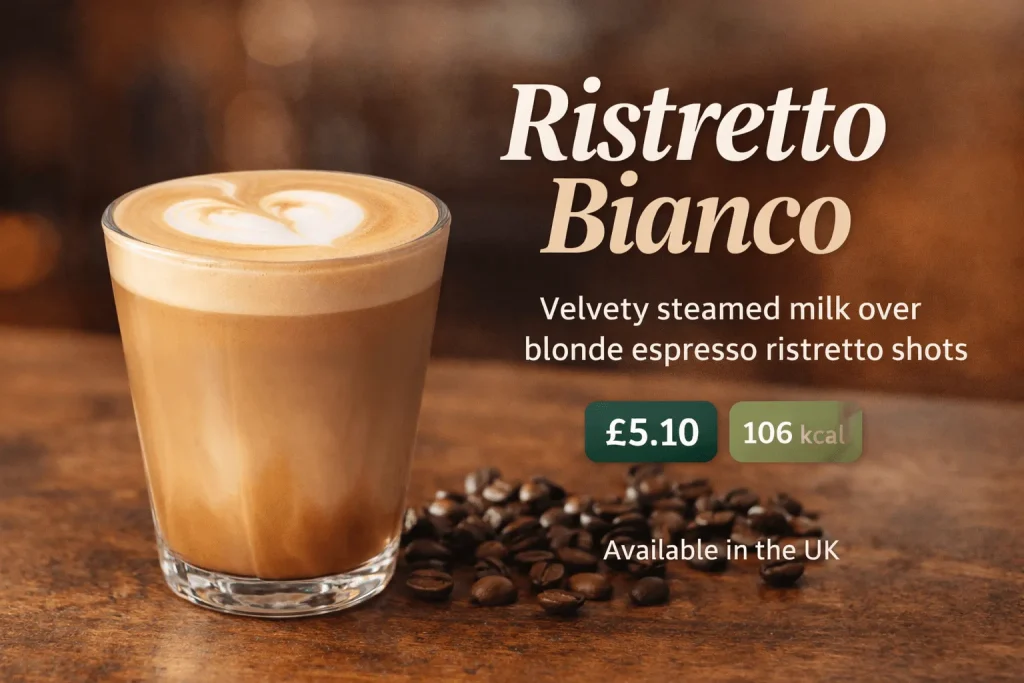 Ristretto Bianco – Starbucks UK Price & Calories 1 Starbucks Ristretto Bianco